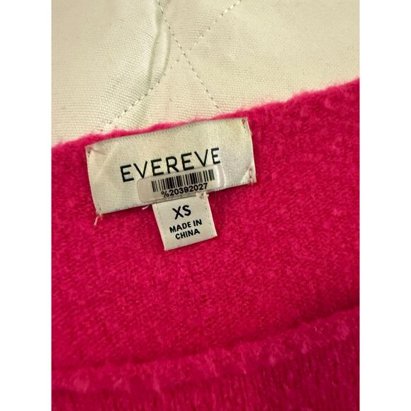 Evereve Hot Pink Cozy Knit Dolman Sleeve Pullover Sweater Size XS - Picture 4 of 7